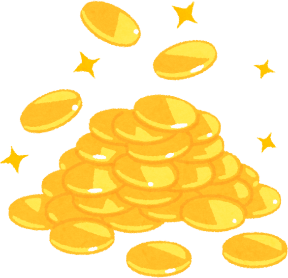 Illustration of a Pile of Gold Coins